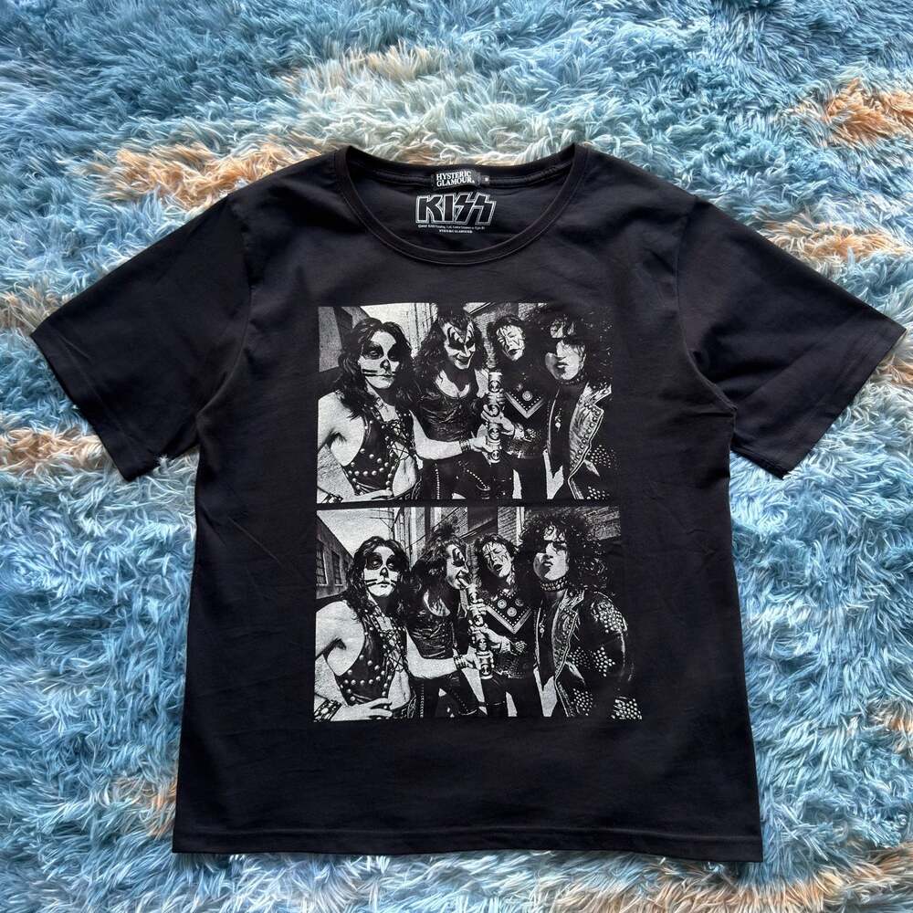 Hysteric Glamour KISS Black Diamond Graphic T-Shirt